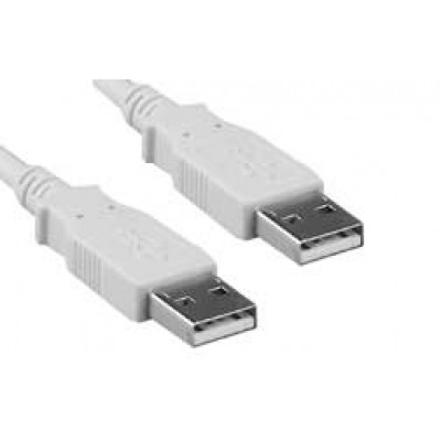 Καλώδιο USB 2.0 A (αρσ.) - USB A (αρσ.), 1.5m, λευκό
